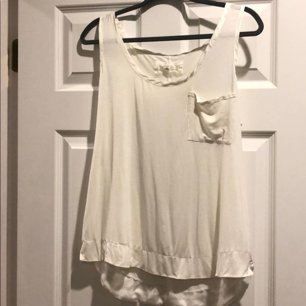 Anthropologie white tank
